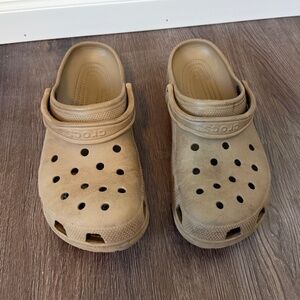 Brown Crocs Classic Clogs